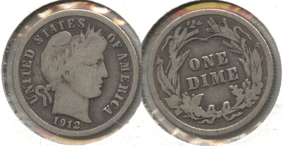 1912 Barber Dime Good-4 #a