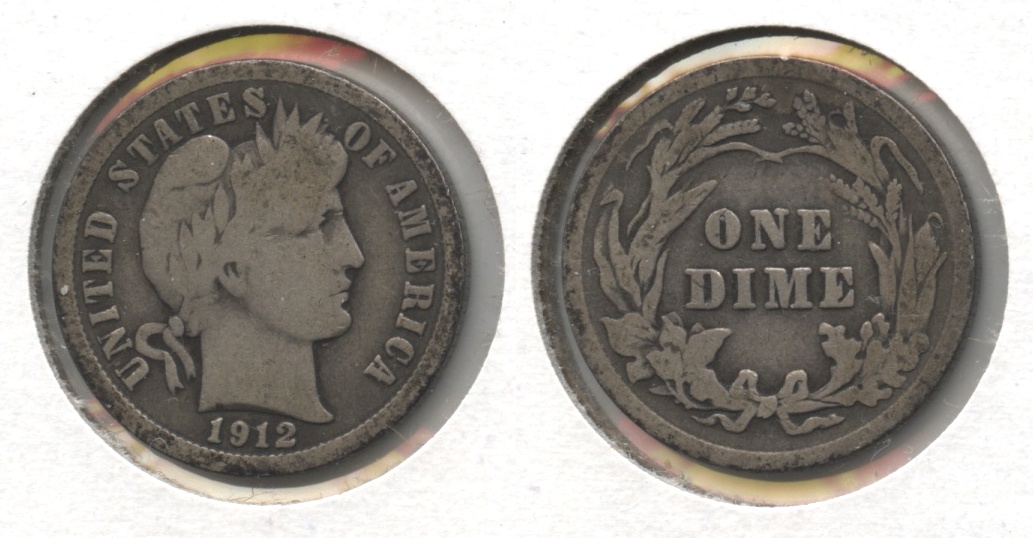 1912 Barber Dime Good-4 #i