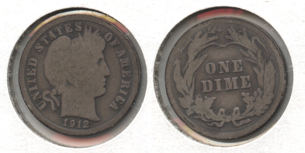 1912 Barber Dime Good-4 #l
