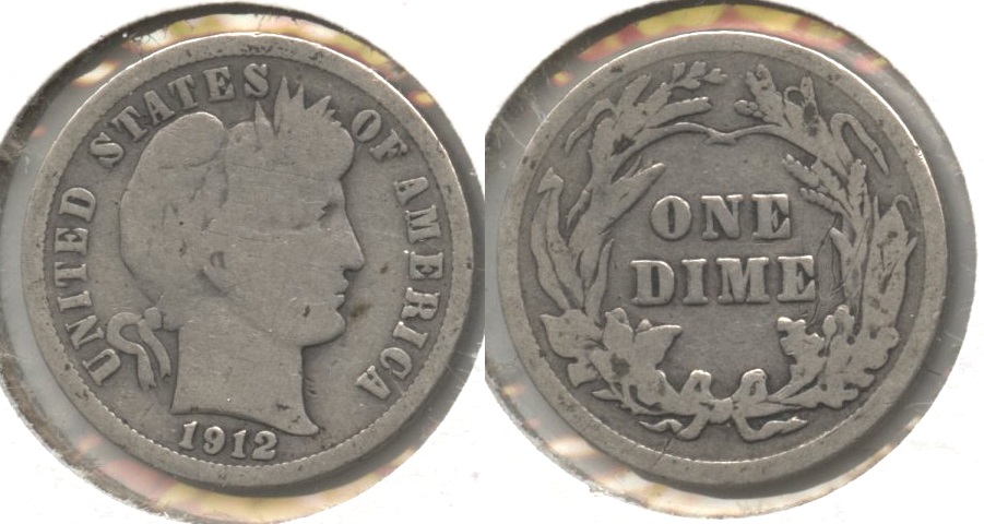 1912 Barber Dime Good-4 #n