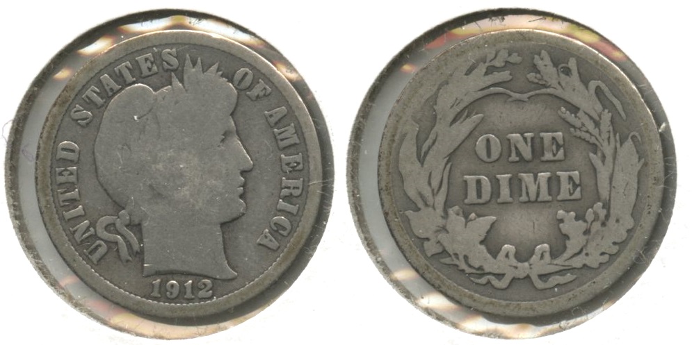 1912 Barber Dime Good-4 #r