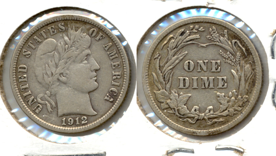 1912 Barber Dime VF-30