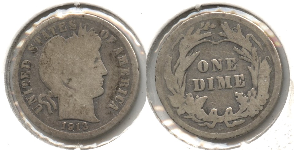 1913-S Barber Dime Good-4 #a