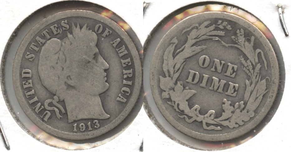 1913 Barber Dime Good-4 #n