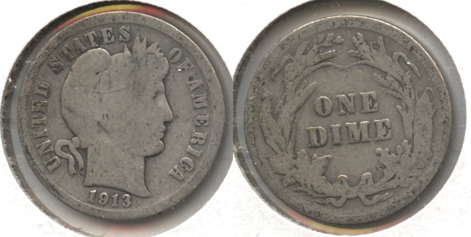 1913 Barber Dime Good-4 #u