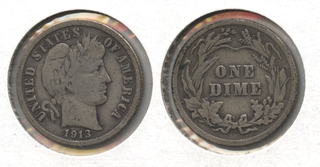 1913 Barber Dime VG-8 #i