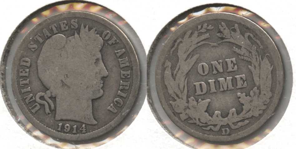 1914-D Barber Dime Good-4 #g