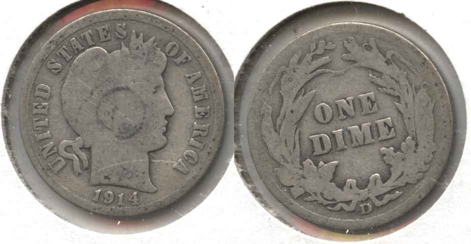 1914-D Barber Dime Good-4 #i