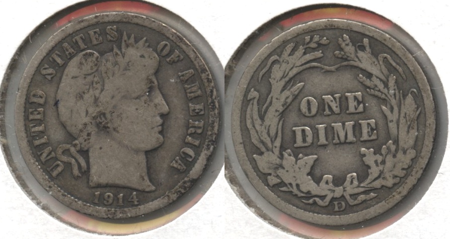 1914-D Barber Dime Good-4 #k