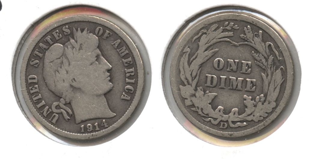 1914-D Barber Dime Good-4 #v