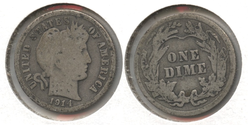 1914 Barber Dime Good-4 #r