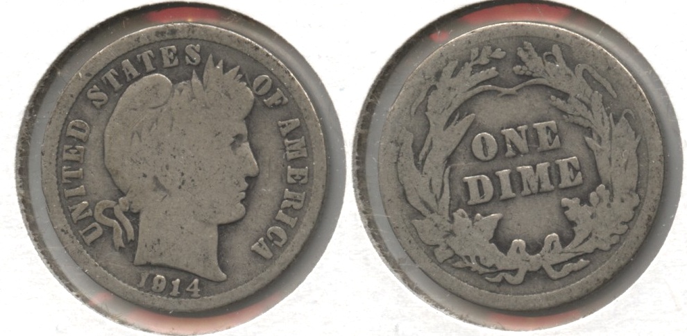1914 Barber Dime Good-4 #t