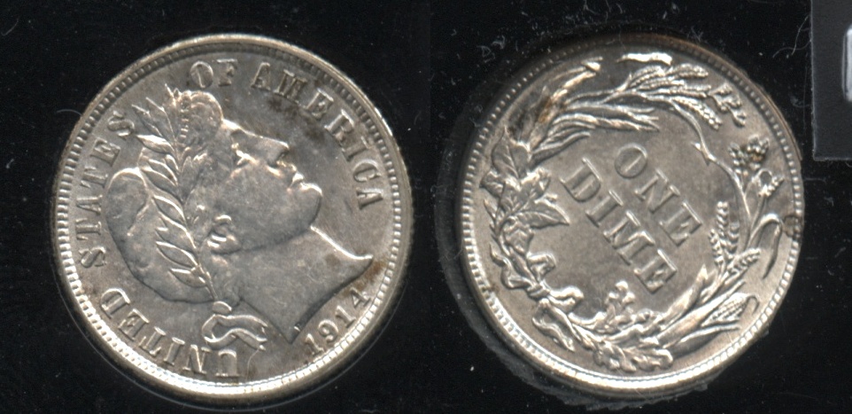 1914 Barber Dime MS-60