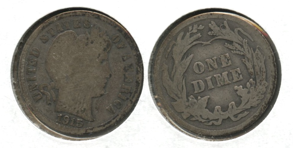 1915 Barber Dime Good-4 #c