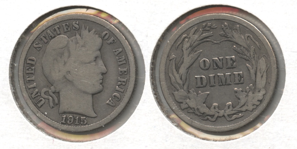1915 Barber Dime VG-8 #b