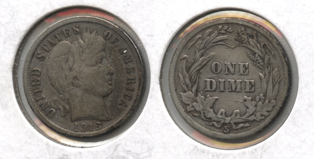 1916 Barber Dime Fine-12
