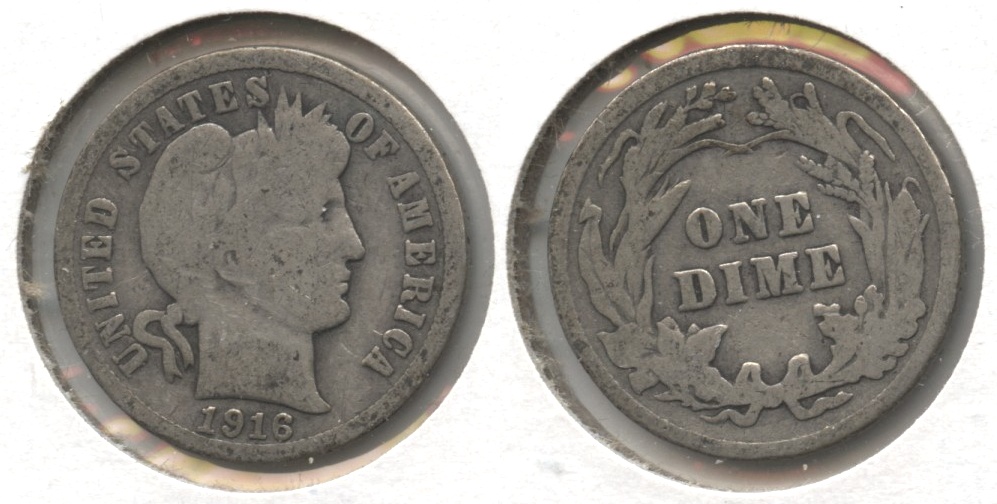 1916 Barber Dime Good-4