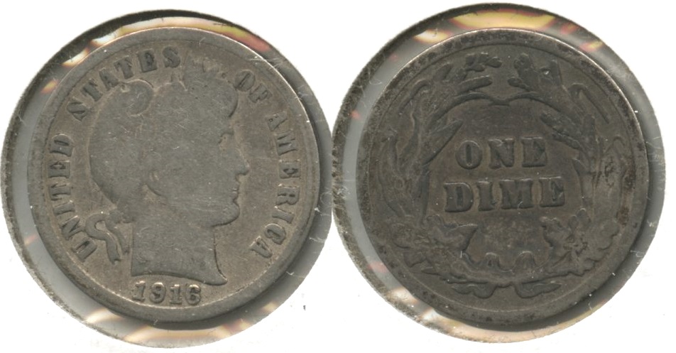 1916 Barber Dime Good-4 #al