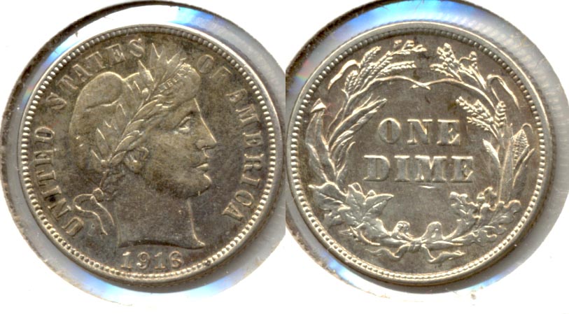 1916 Barber Dime MS-60