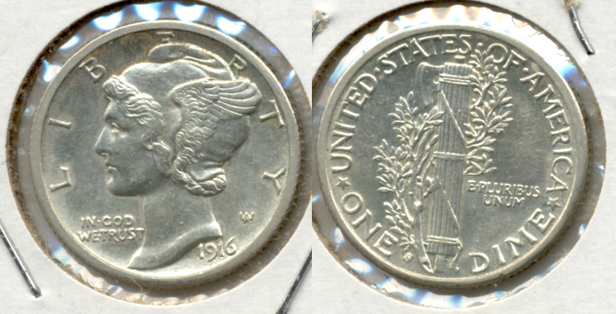 1916-S Mercury Dime MS-60 a