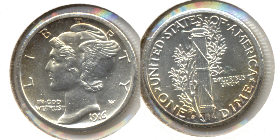 1916-S Mercury Dime MS-63
