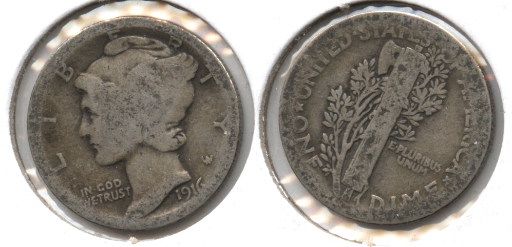 1916 Mercury Dime AG-3 #n
