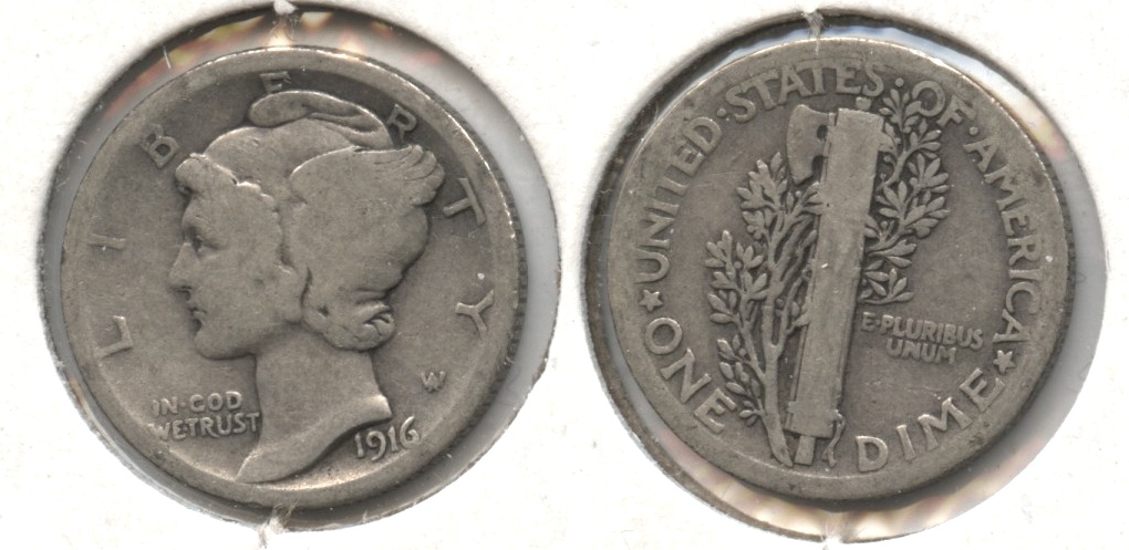 1916 Mercury Dime Good-4 #a
