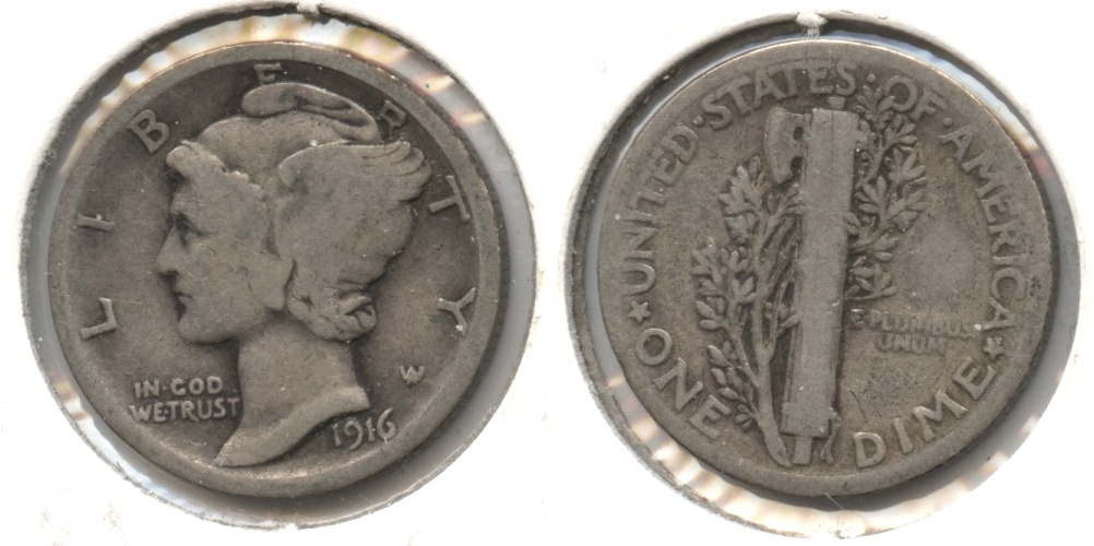 1916 Mercury Dime Good-4 #c
