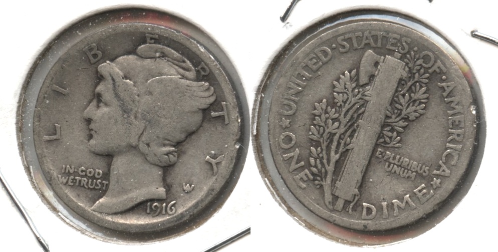 1916 Mercury Dime Good-4 #d