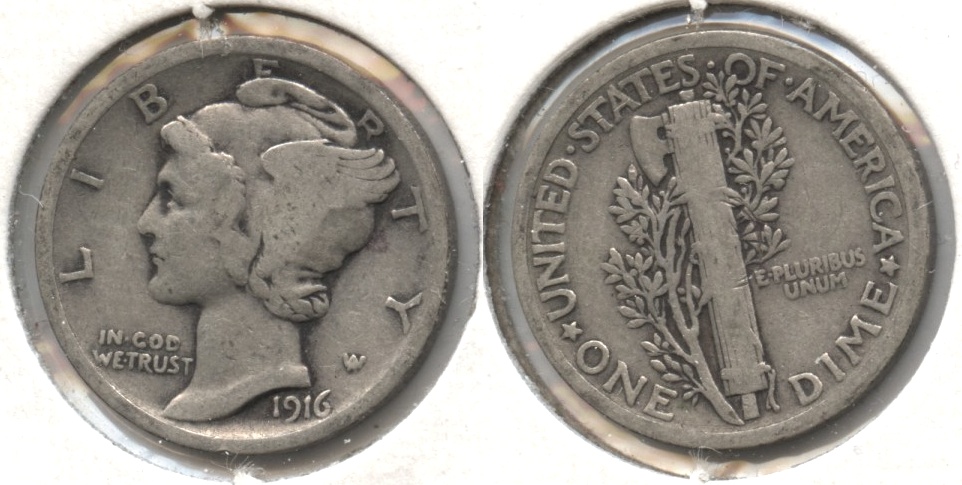 1916 Mercury Dime Good-4 #g