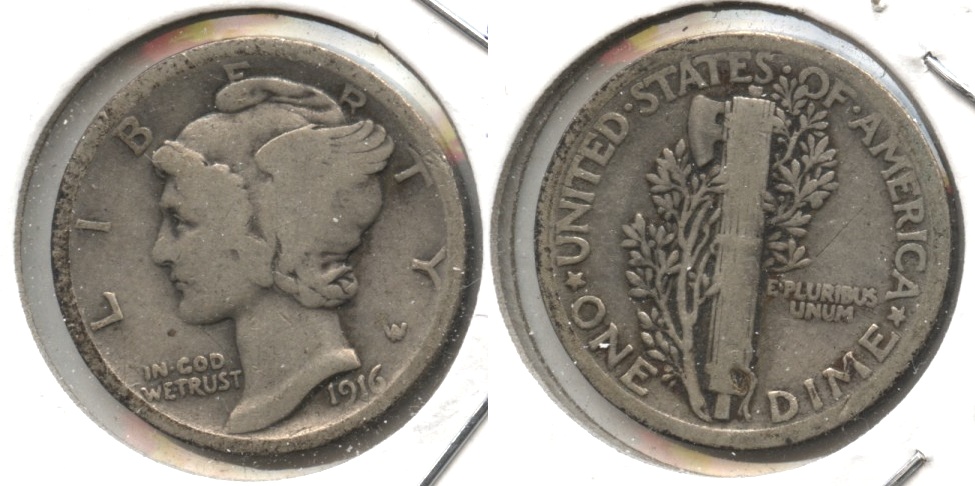 1916 Mercury Dime Good-4 #h