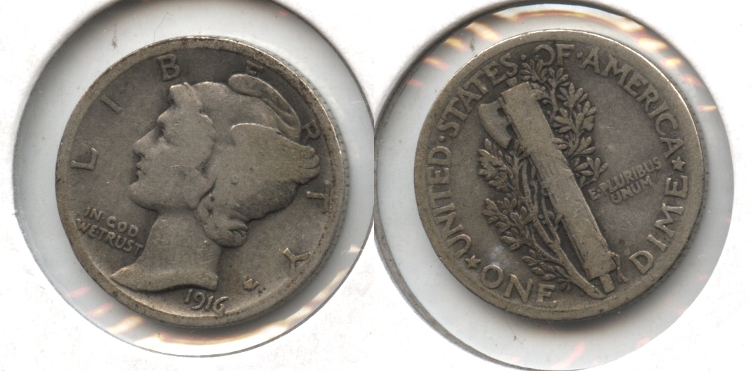 1916 Mercury Dime Good-4 #r