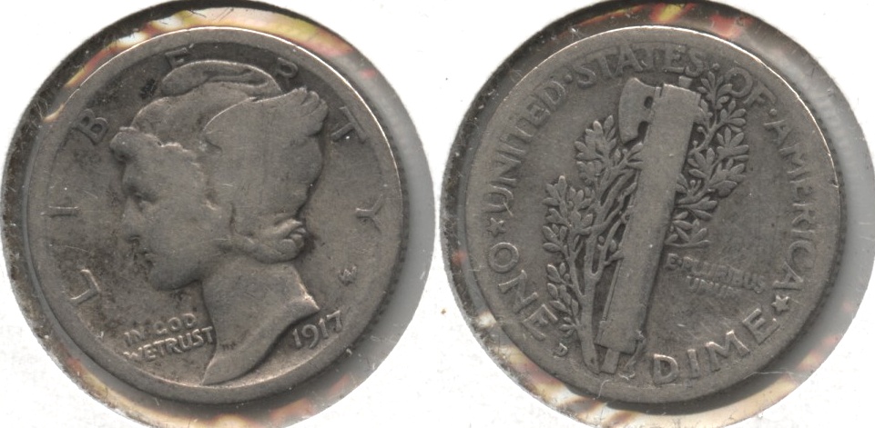 1917-D Mercury Dime Good-4