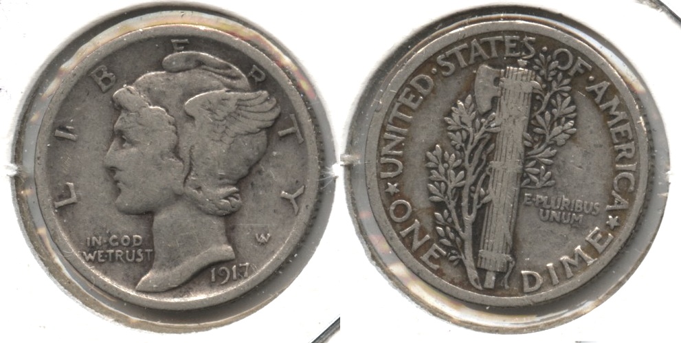 1917 Mercury Dime VF-20 #c