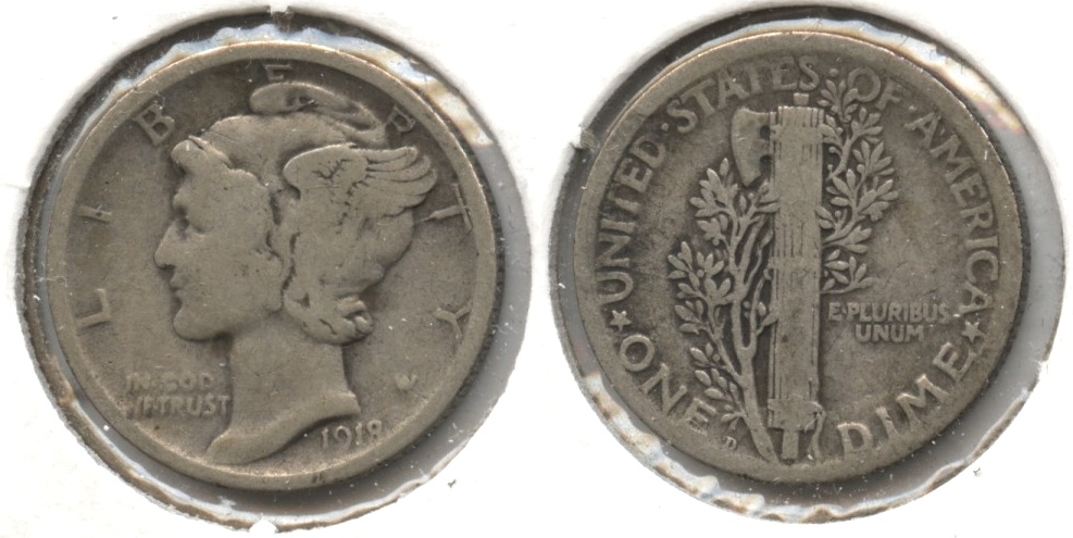 1918-D Mercury Dime VG-8 #a
