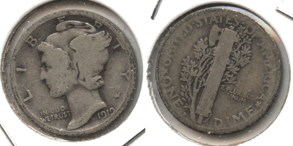 1919-D Mercury Dime AG-3