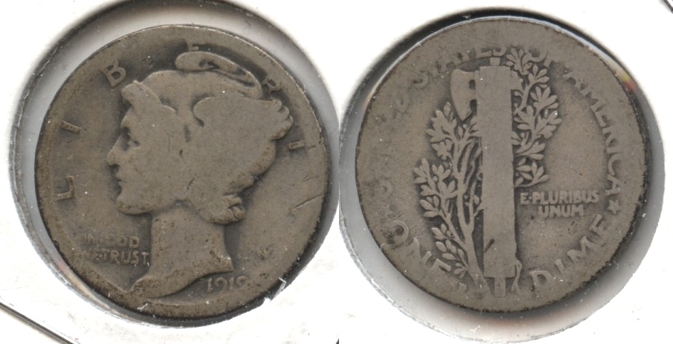 1919-D Mercury Dime AG-3 #e