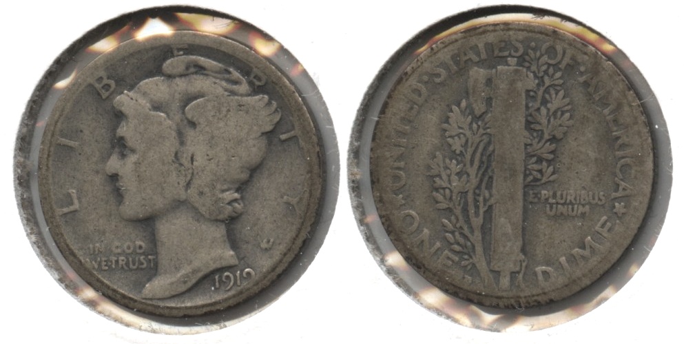 1919-D Mercury Dime AG-3 #l
