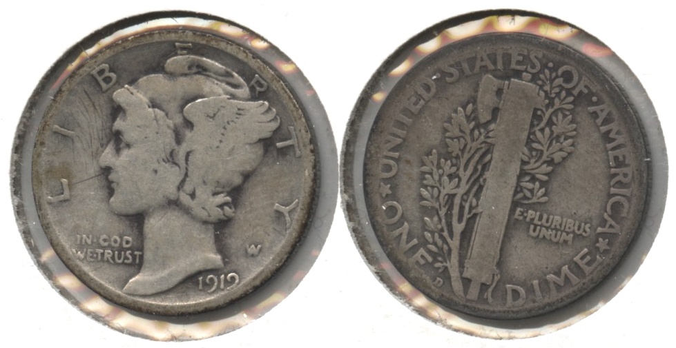 1919-D Mercury Dime AG-3 #n