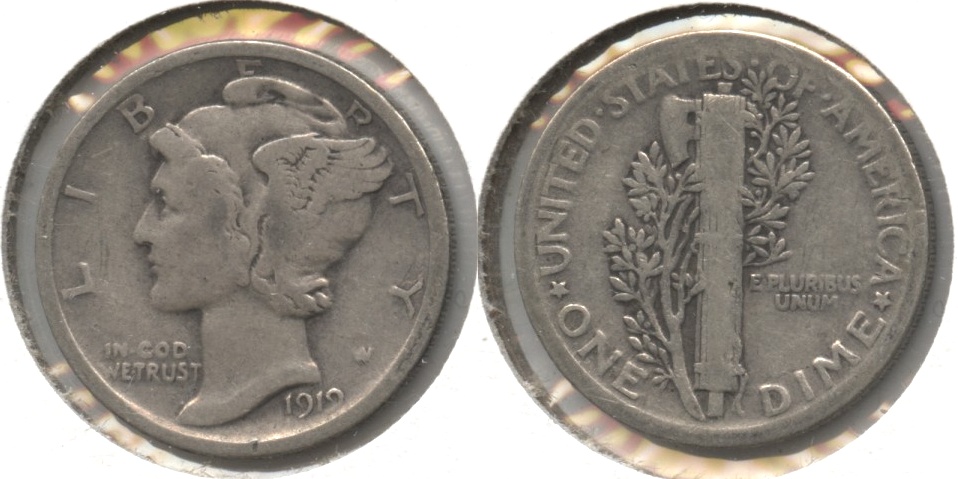 1919 Mercury Dime Good-4 #a
