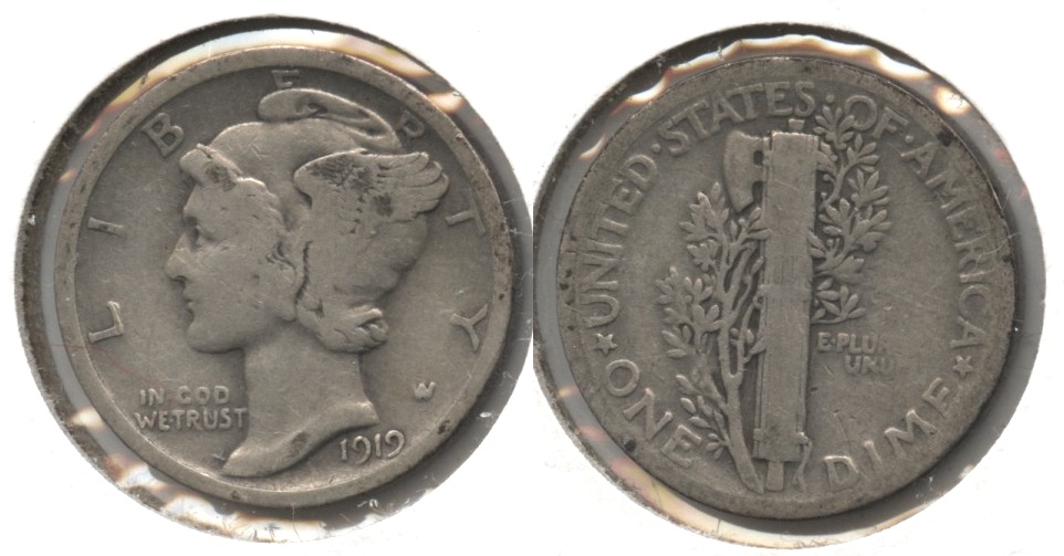 1919 Mercury Dime Good-4 #b