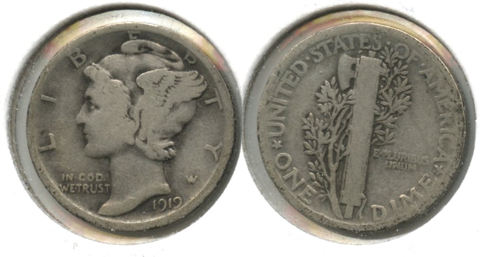1919 Mercury Dime Good-4 #c