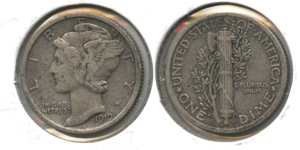 1919 Mercury Dime VF-20 #e
