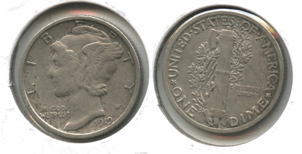 1919 Mercury Dime VF-20 #g