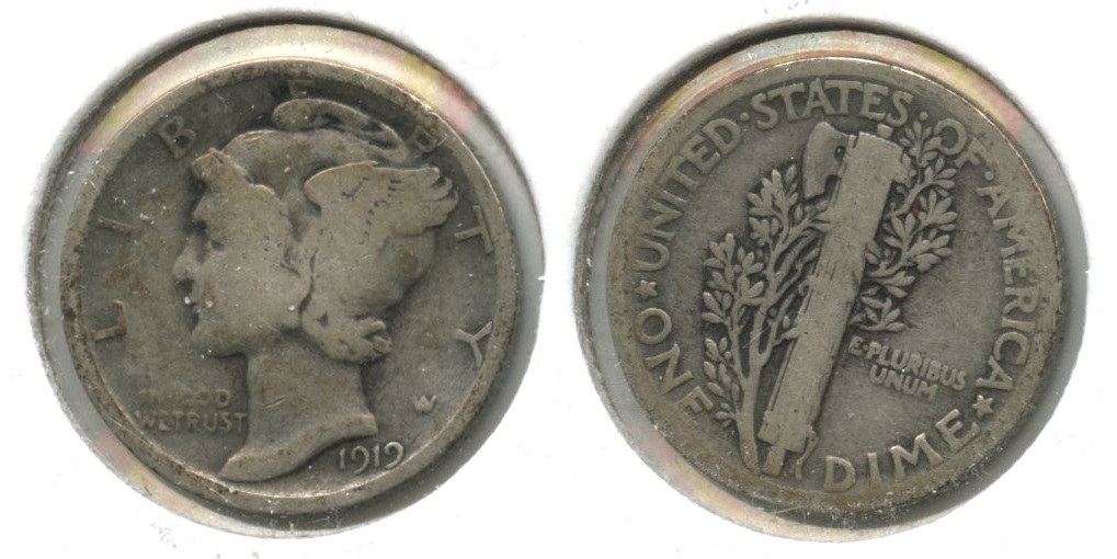 1919 Mercury Dime VG-8 #e