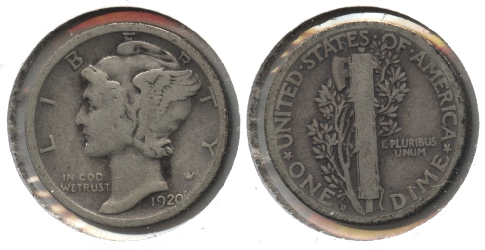 1920-D Mercury Dime Good-4 #c