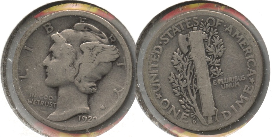 1920-D Mercury Dime Good-4 #g