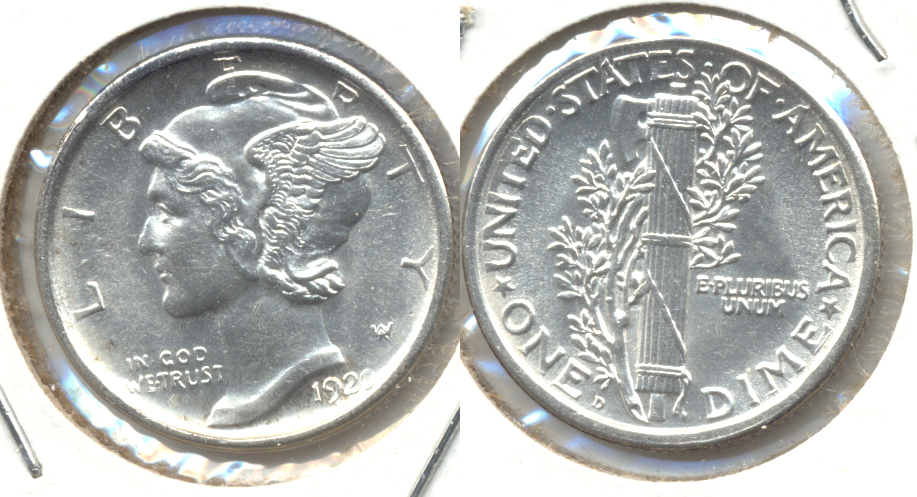 1920-D Mercury Dime MS-63
