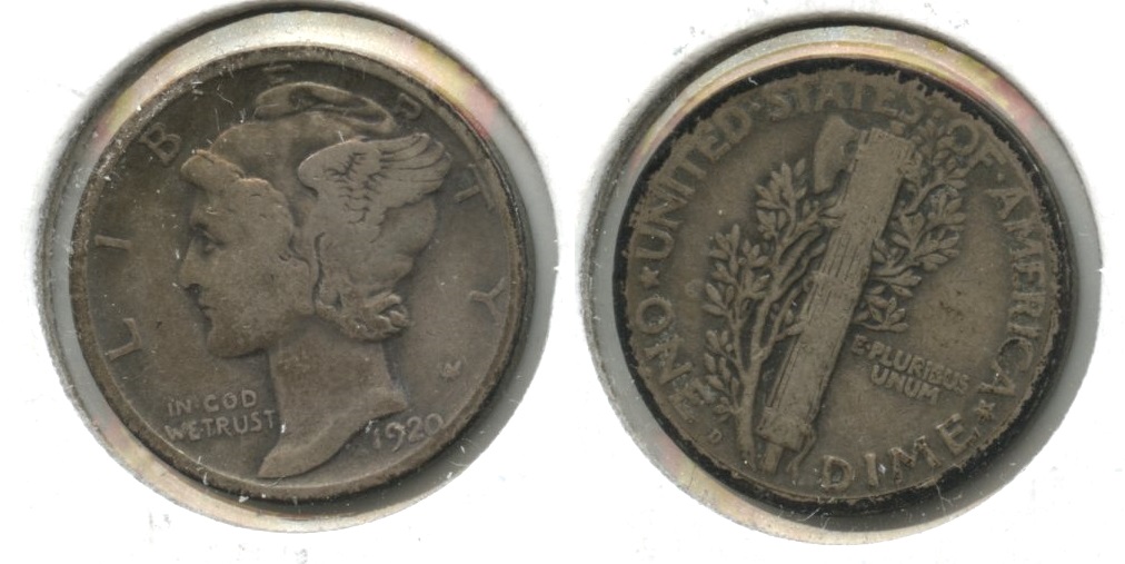 1920-D Mercury Dime VG-8 #d