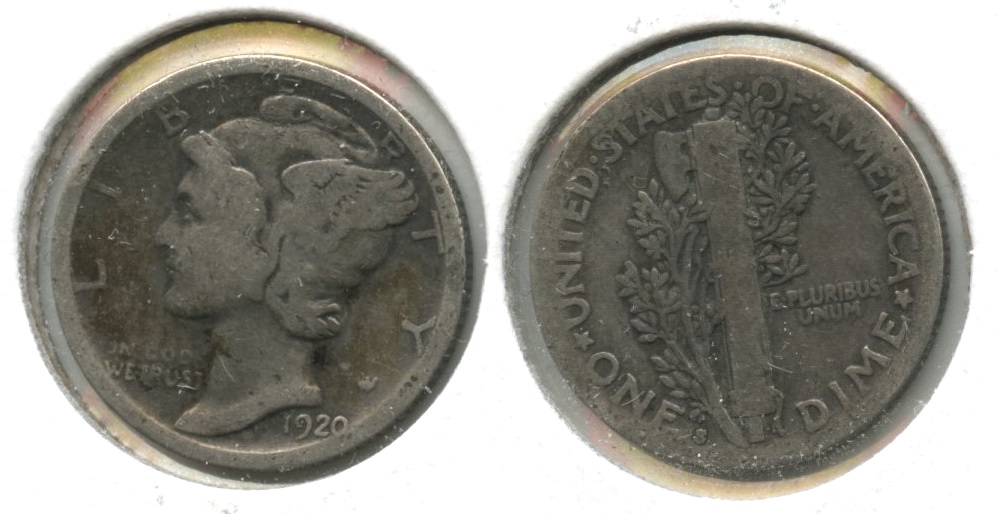 1920-S Mercury Dime Good-4 #b